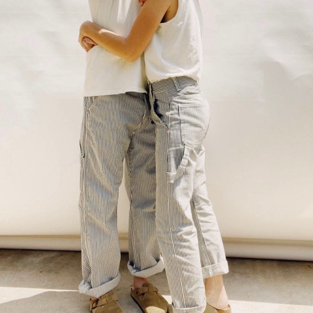 Hey Gang Hickory Striped Painter Pant